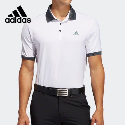 Adidas/阿迪达斯正品男子高尔夫时尚运动短袖POLO衫 GD0795