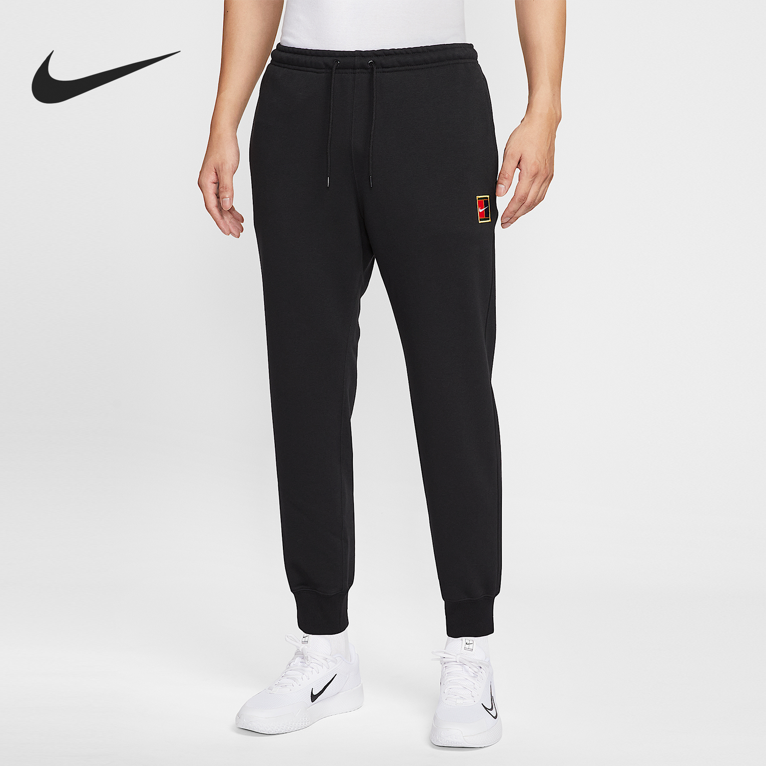 Nike/耐克正品2025秋季款男士耐穿束脚针织网球长裤HM6767-010