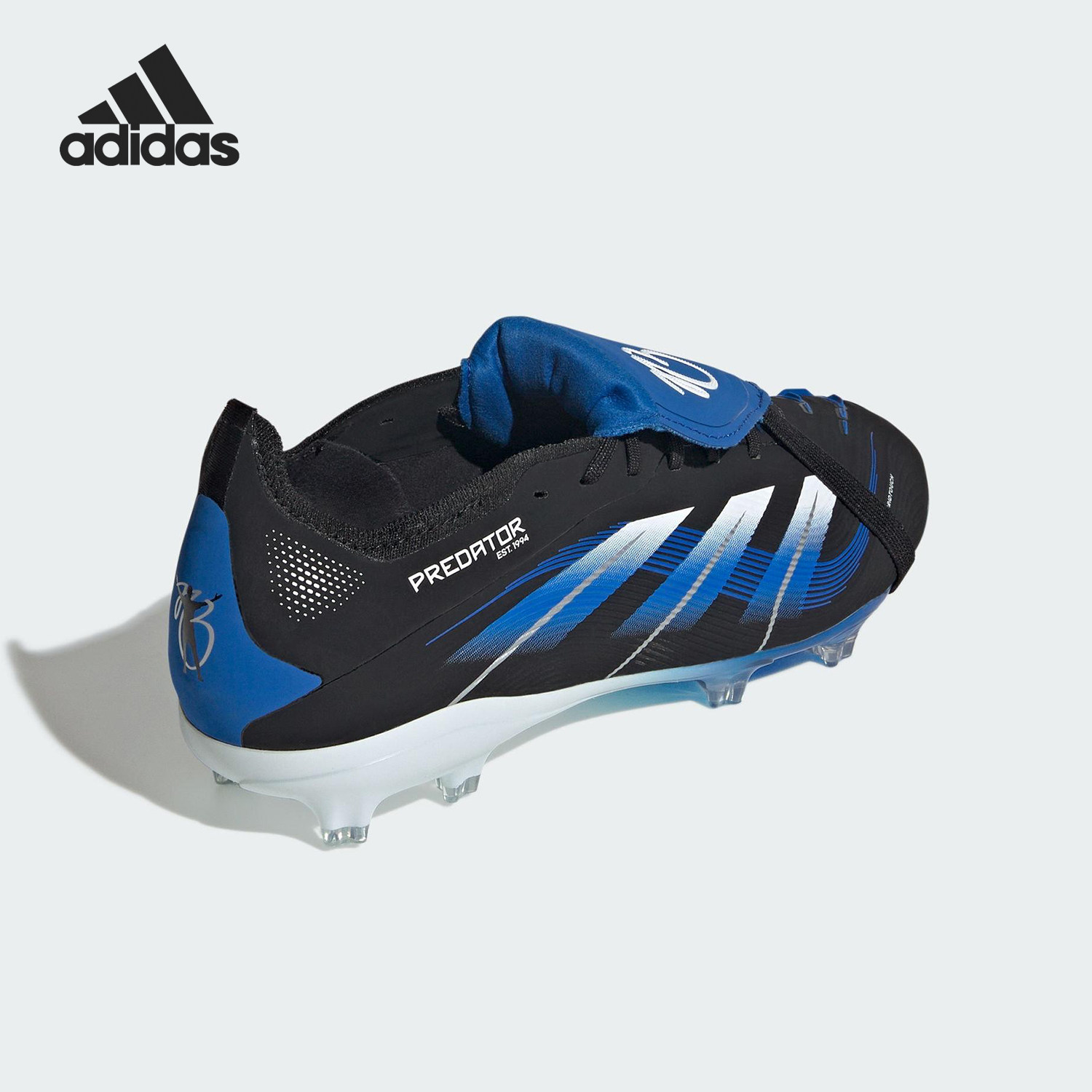 Adidas/阿迪达斯官方正品2025大童翻折鞋舌款运动足球鞋JR1754