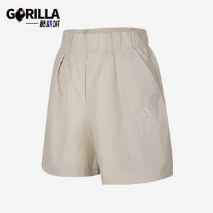 阿迪达斯正品 凉感短裤 LOGO SHORTS女士经典 JL6289 WOVEN Adidas