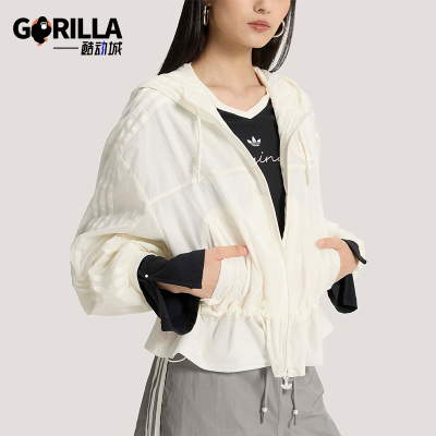 Adidas/阿迪达斯正品P WINDBREAKR女士三叶草时尚休闲夹克KS2875