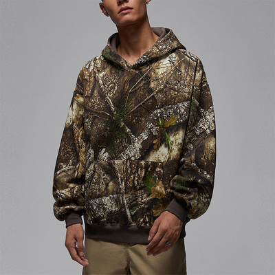 Nike/耐克正品Jordan男士运动加绒套头连帽复古卫衣HV1861-222