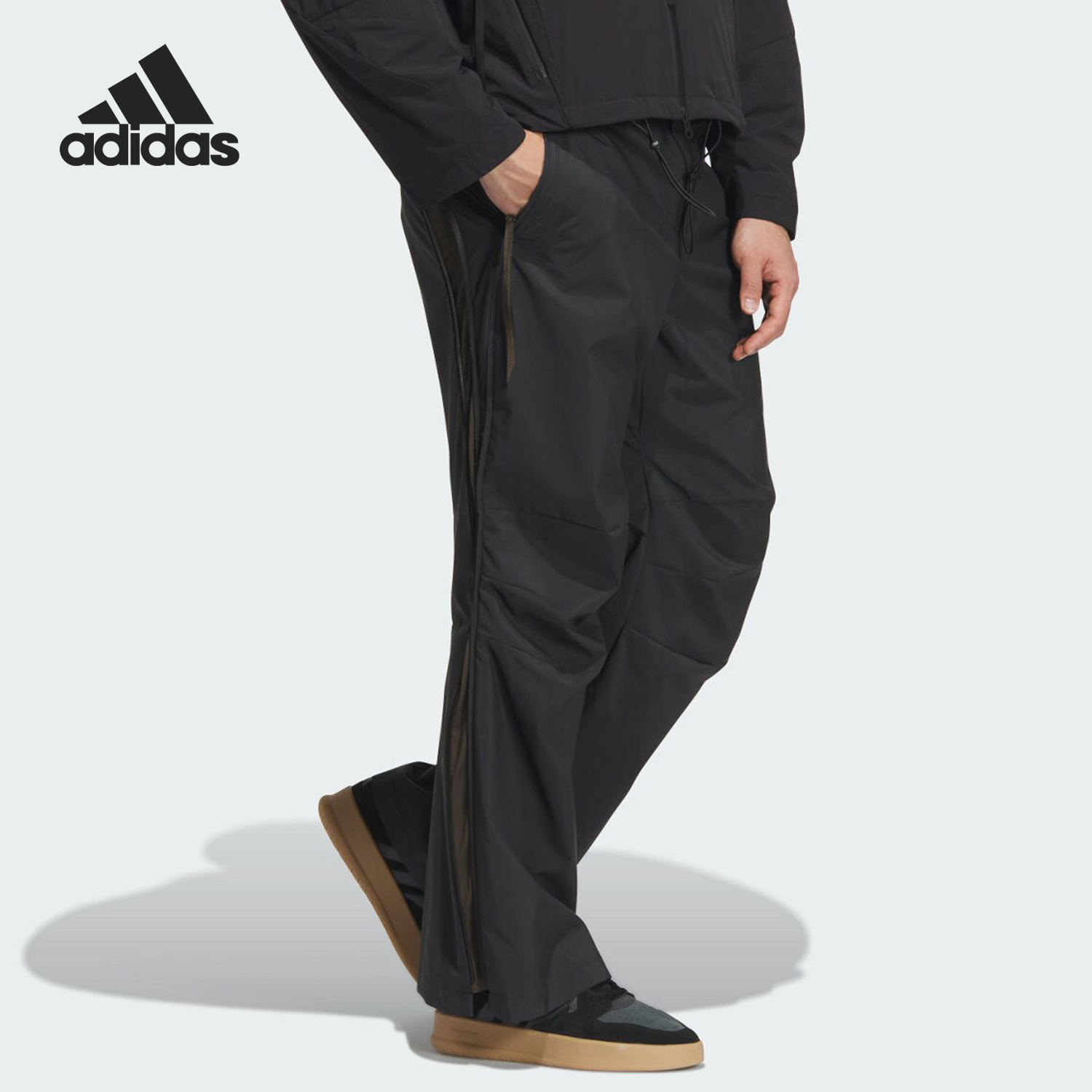 阿迪达斯男士宽松休闲运动长裤