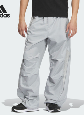 Adidas/阿迪达斯正品新款男士反光宽松运动休闲伞裤JI8738