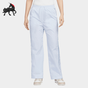Nike/耐克正品2025新款女士梭织透气经典休闲阔腿长裤FV7656-423