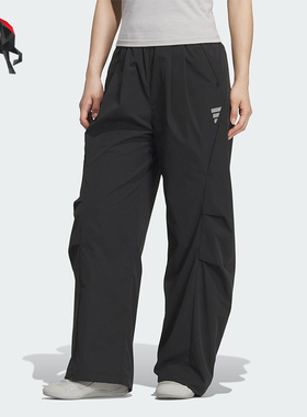 Adidas/阿迪达斯正品2025秋季款女士日常运动宽松印花长裤KC5787