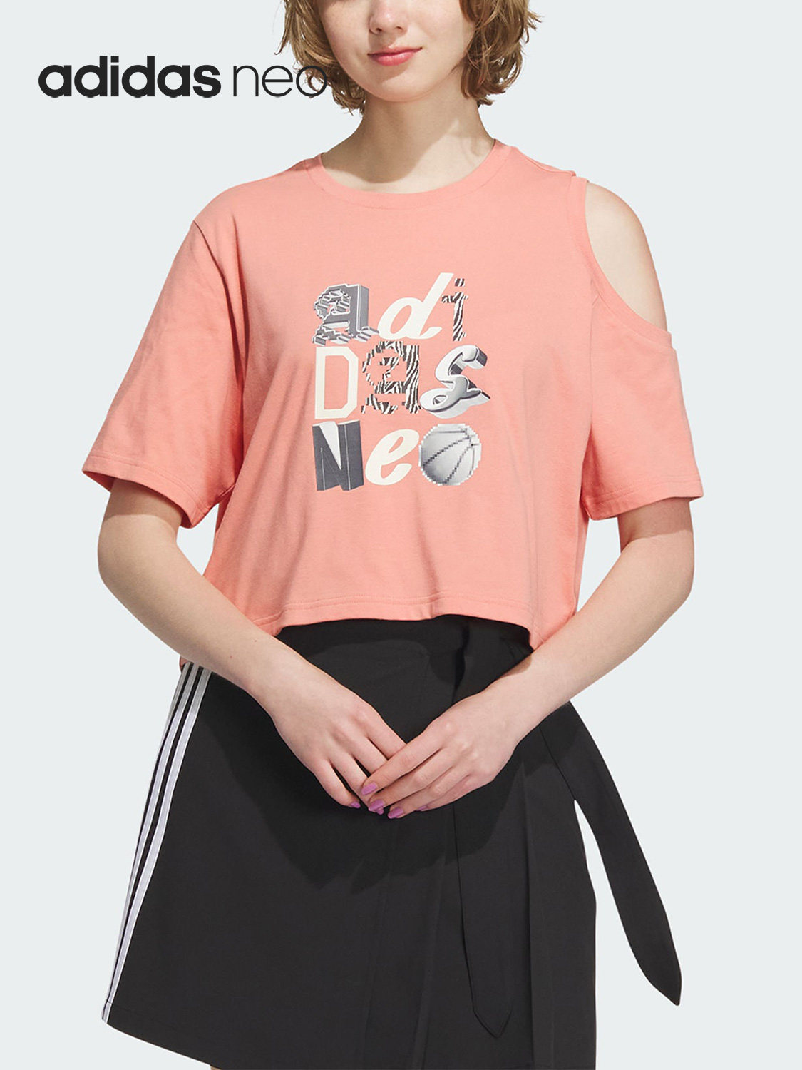 Adidas/阿迪达斯官方正品新款GRAPHIC TEE女子运动短袖IK7671,运动服/休闲服装,运动T恤,淘宝优惠券,粉丝福利购,淘宝优惠卷