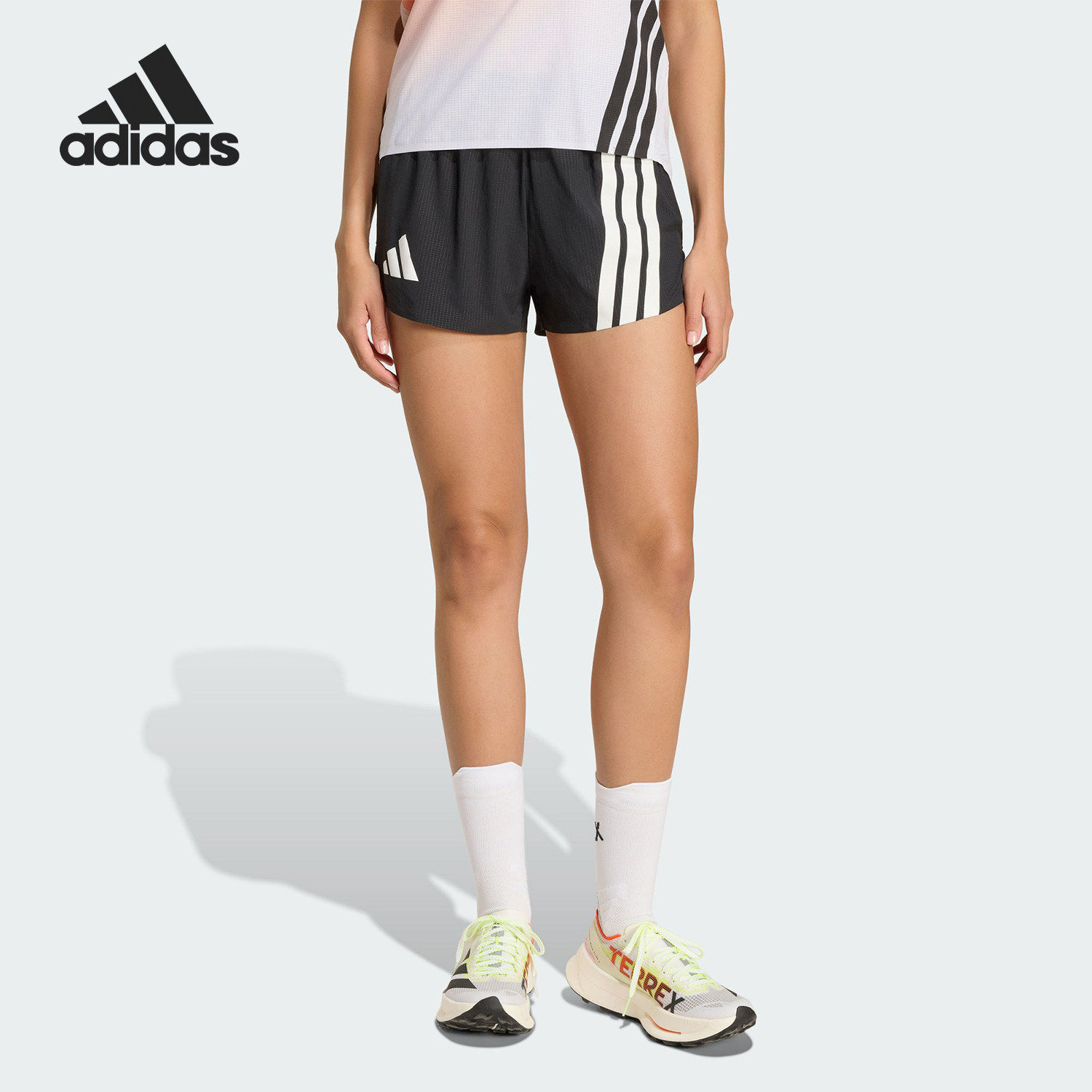 Adidas/阿迪达斯正品夏季女士梭织户外越野跑运动短裤KC4963