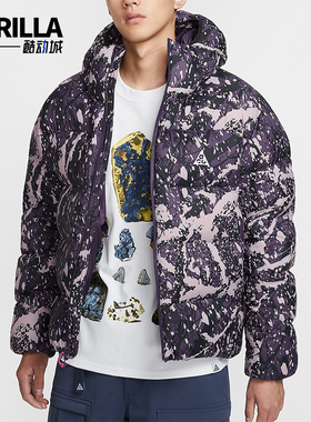 Nike/耐克正品休闲保暖新款男士拉链复古运动棉服外套HF0034-573