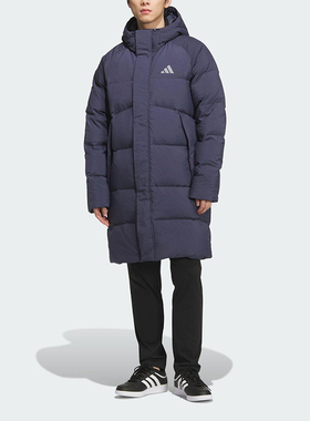 Adidas/阿迪达斯正品冬季男士休闲保暖户外运动连帽羽绒服KR0934