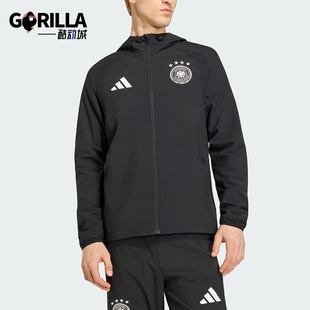 Adidas/阿迪达斯正品TIRO新款男黑色足球跑步经典夹克外套JZ9326