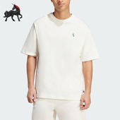 阿迪达斯正品 经典 2025夏季 Adidas 款 男士 简约针织休闲短袖 JL9240