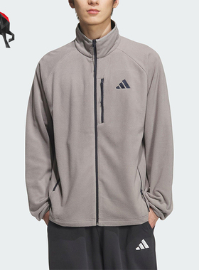 Adidas/阿迪达斯正品FLEECE JACKET男女休闲立领宽松外套KF5238