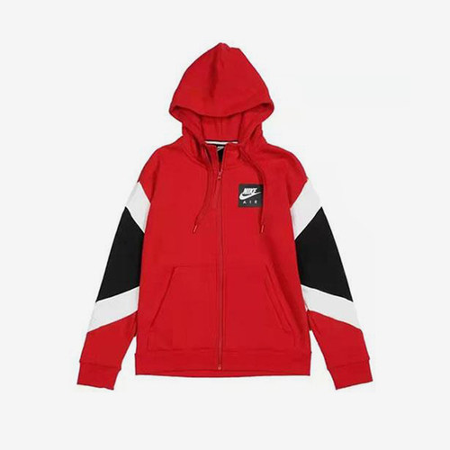 Nike/耐克正品小童拼接休闲拉链加绒加厚连帽外套HA4850-678