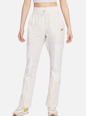Nike/耐克正品年新款女士梭织直筒高腰长裤FZ6565-104