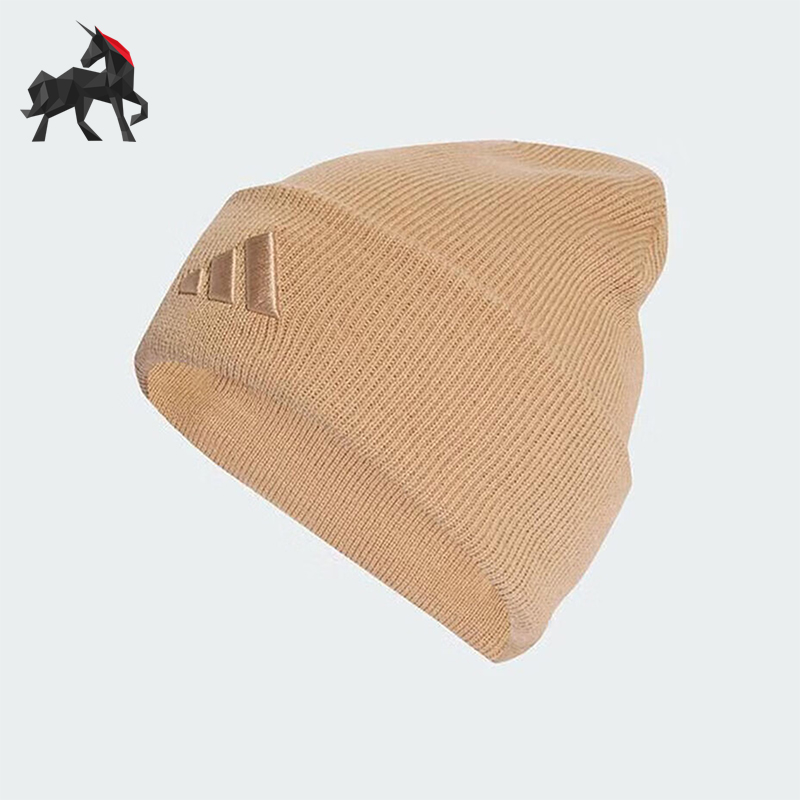 Adidas/阿迪达斯正品NEW LOG BEA CUF男女经典保暖绒线帽KB9148