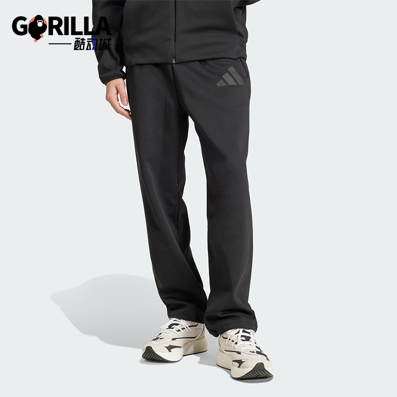 Adidas/阿迪达斯正品新款男士柔软系带宽松针织长裤JC5478