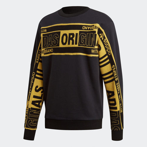 Adidas/阿迪达斯正品三叶草 REAL SCARF CREW男子卫衣ED9357