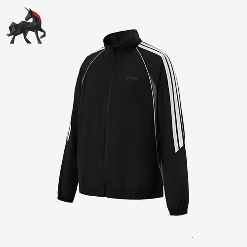 Adidas/阿迪达斯正品春秋男士运动立领轻质长袖夹克外套KB5655