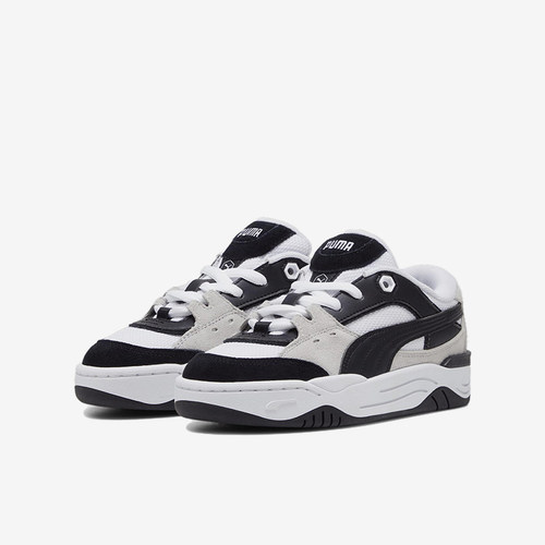 Puma/彪马正品180Corduroy儿童白黑色低帮经典复古板鞋396580-02