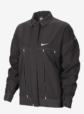 Nike/耐克正品新款Sportswear 女子梭织工装翻领夹克FD9929-261