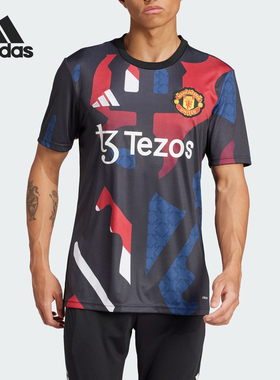 Adidas/阿迪达斯正品秋季新款男士足球运动修身球衣JD7147
