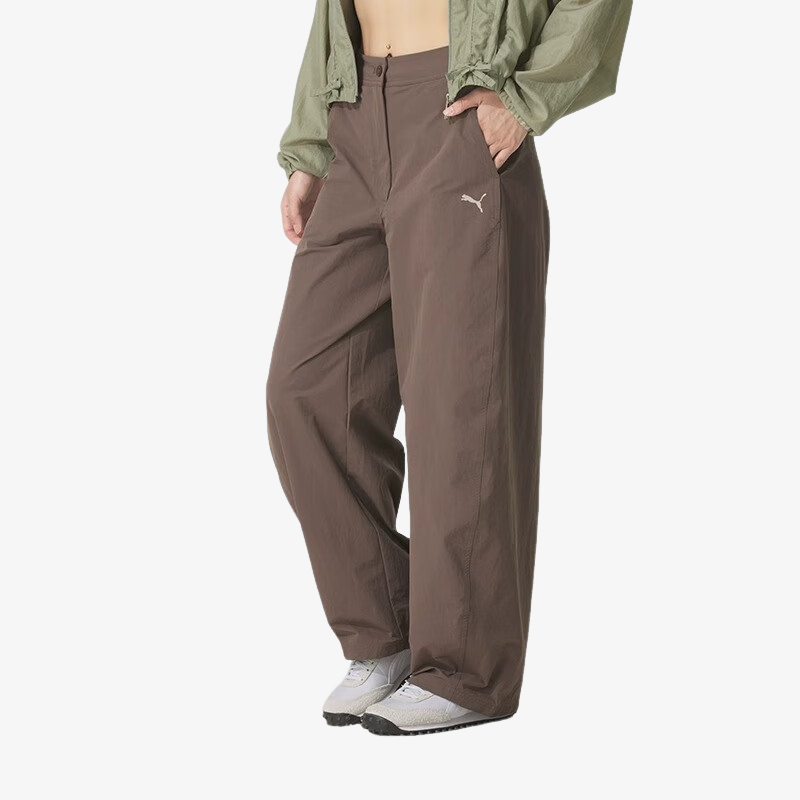 Puma/彪马正品2025秋季款女士运动梭织复古户外长裤634800-41