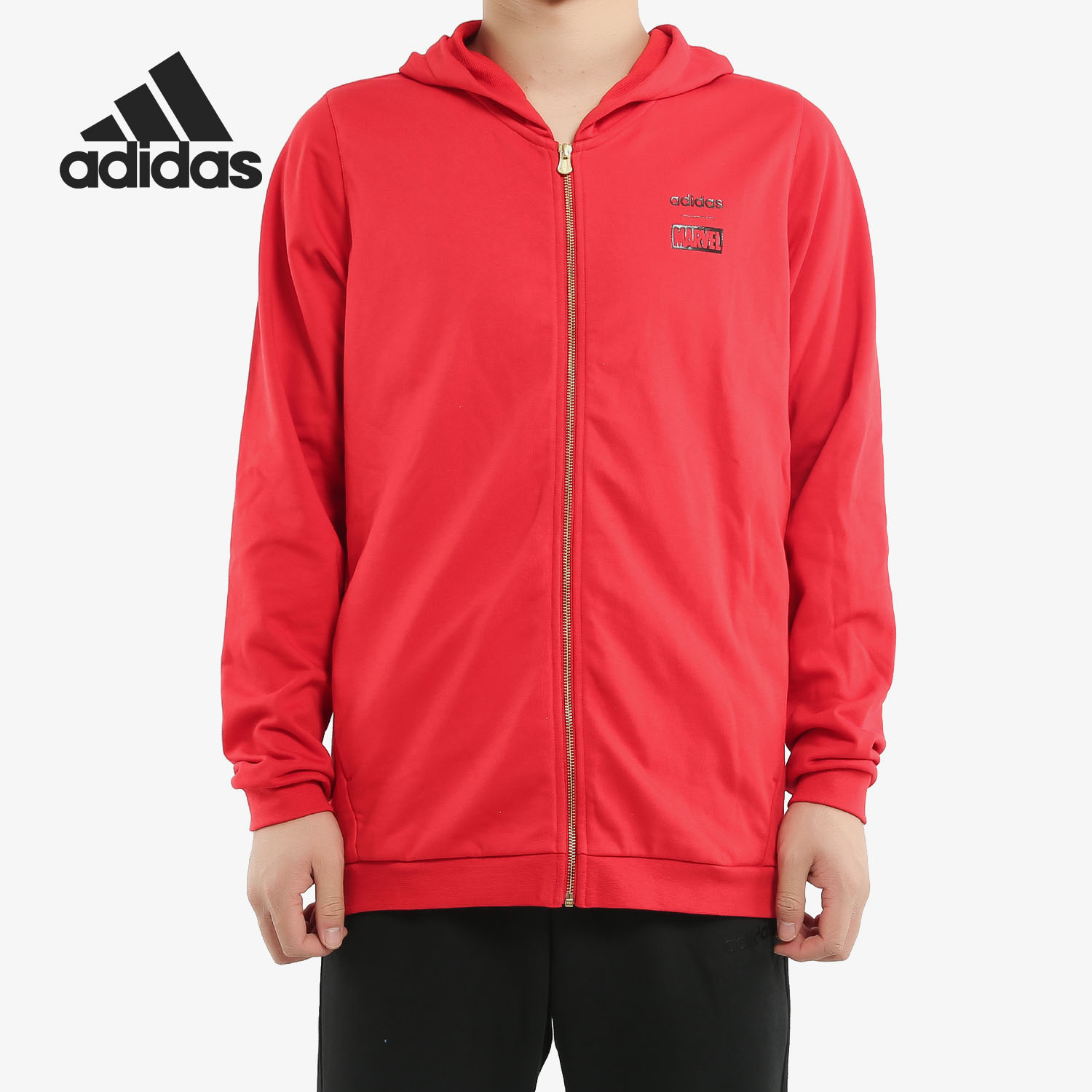 阿迪达斯休闲连帽外套