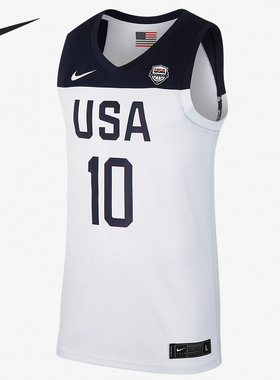 Nike/耐克正品塔图姆美国队10号篮球背心世界杯主场运动T恤CD3189