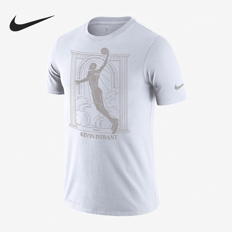 Nike/耐克正品2025男士训练篮球运动印花圆领套头短袖CT3998-100