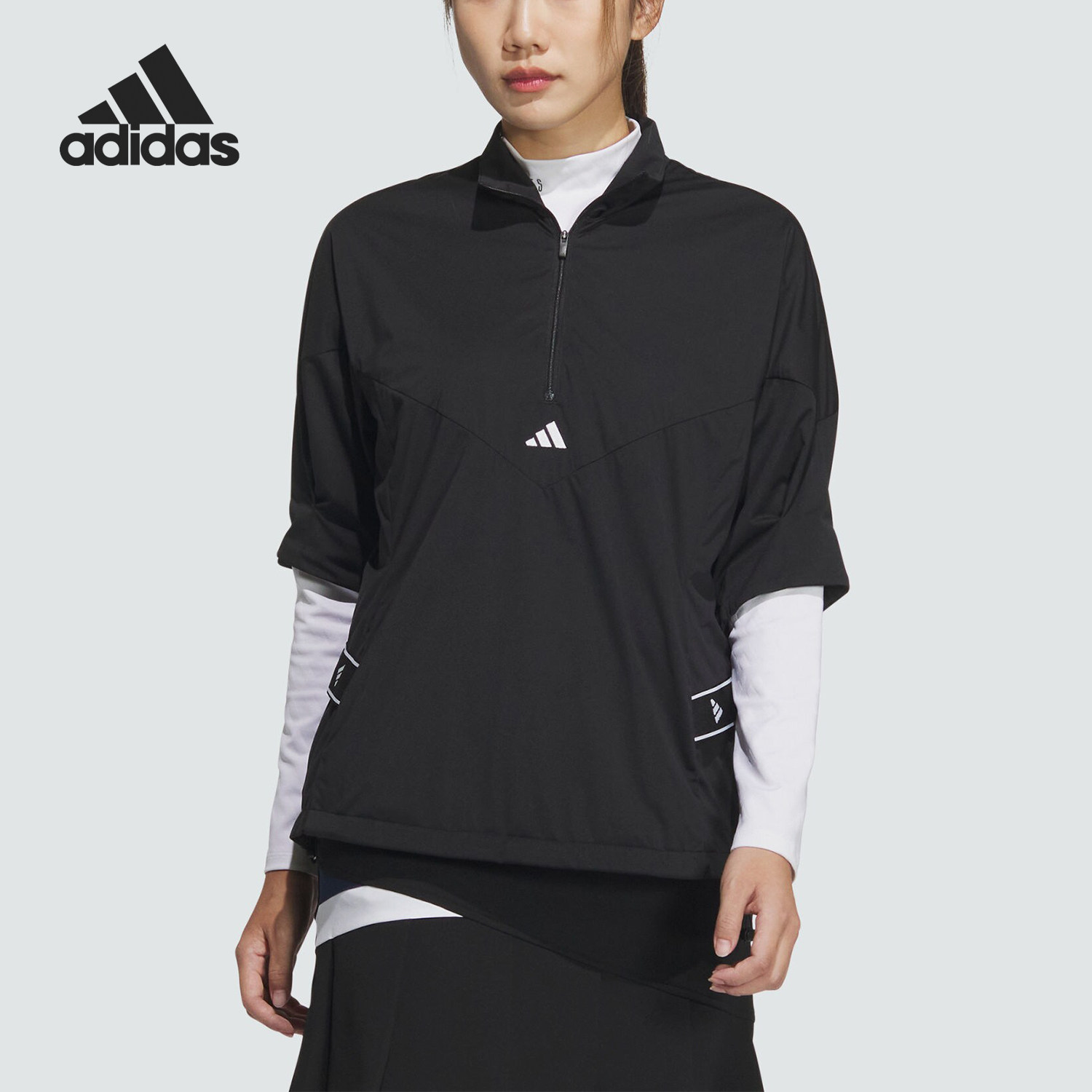 Adidas/阿迪达斯官方正品W.RDY SS ANORAK女士高尔夫套头衫IM7218,运动服/休闲服装,运动T恤,淘宝优惠券,粉丝福利购,淘宝优惠卷