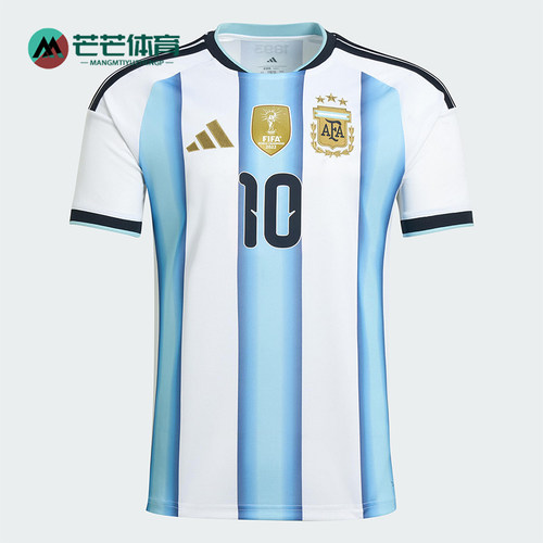 Adidas/阿迪达斯正品阿根廷男士针织修身圆领足球运动T恤KA8117