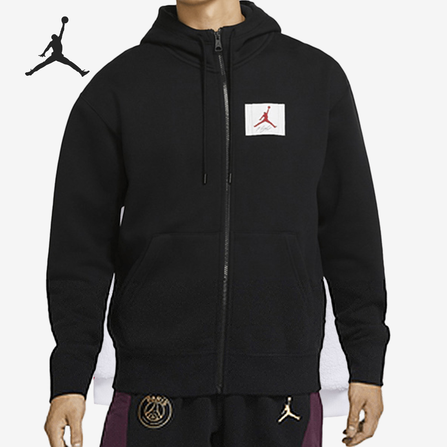 耐克男子拉链起绒连帽外套