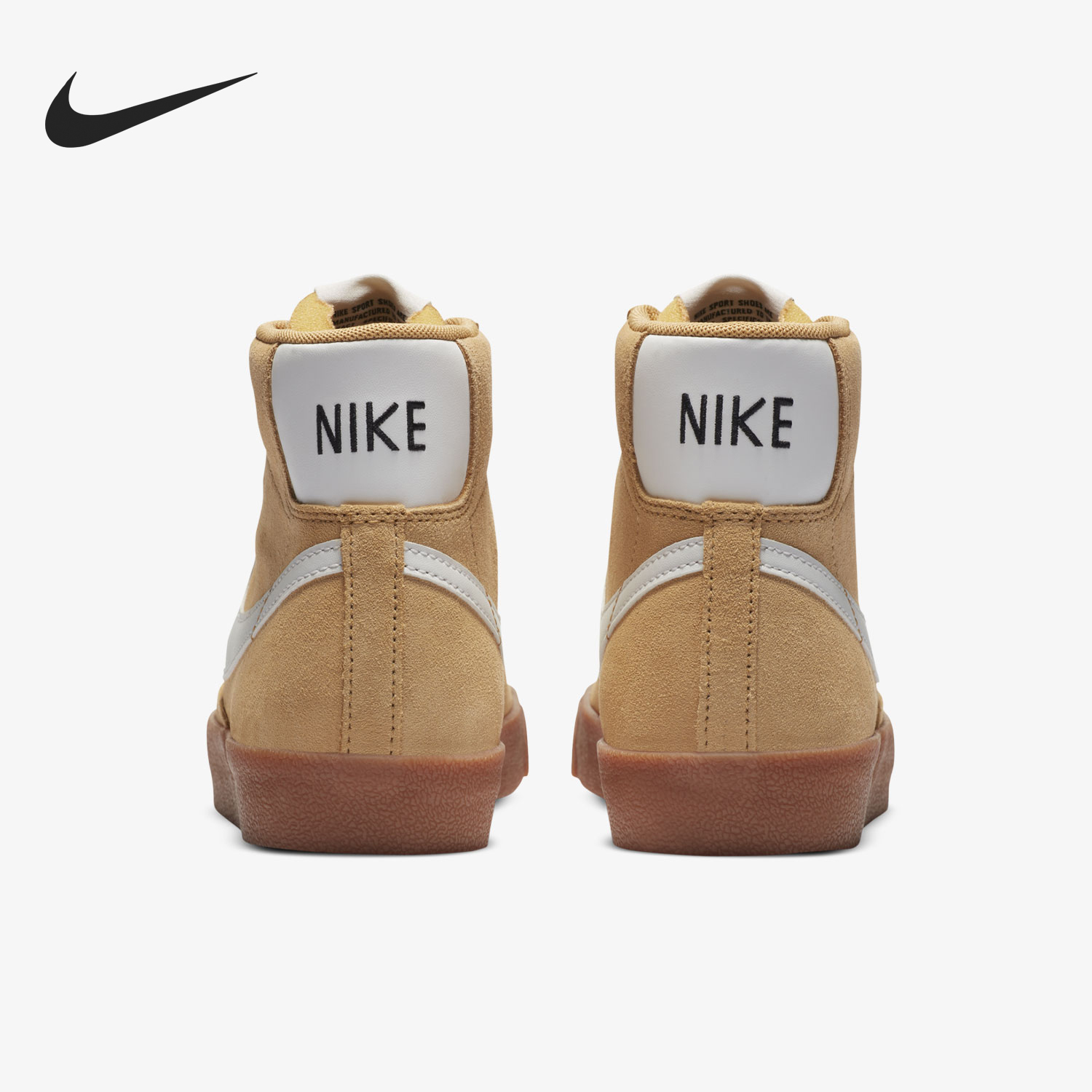 耐克女士高帮系带耐磨运动板鞋