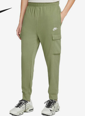 Nike/耐克正品春秋男士简约印花松紧束脚工装裤CZ9954-334