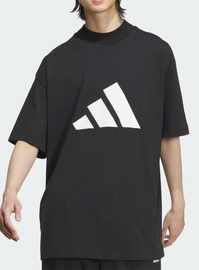 Adidas/阿迪达斯正品时尚男女复古圆领套头经典运动短袖T恤JN4856