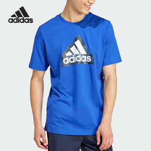 新款 2024夏季 阿迪达斯正品 T恤IN6228 时尚 宽松短袖 男士 Adidas