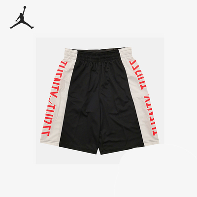 Nike/耐克官方正品JORDANAJ1新款男黑白色休闲篮球短裤CI0018-011