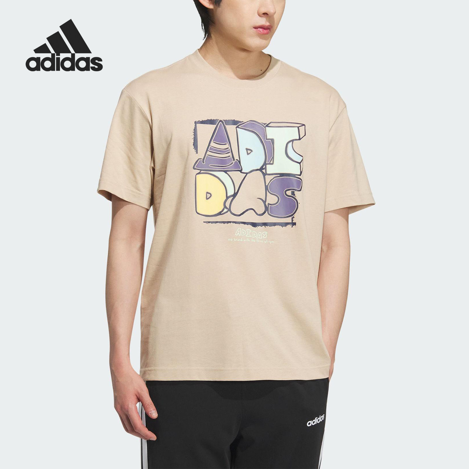 Adidas/阿迪达斯官方正品V GFX TEE 3男女休闲印花透气T恤KB2812,运动服/休闲服装,运动T恤,淘宝优惠券,粉丝福利购,淘宝优惠卷