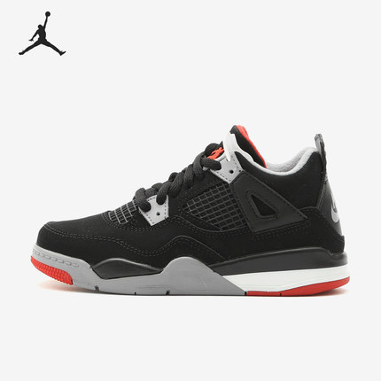 Nike/耐克正品AIR JORDAN 4 RETRO (PS) 复刻大童运动童鞋 BQ7669