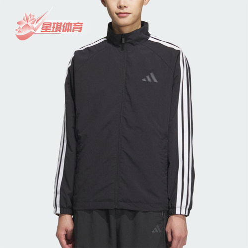 Adidas/阿迪达斯正品2025春款男士经典插肩袖运动宽松外套KC3892