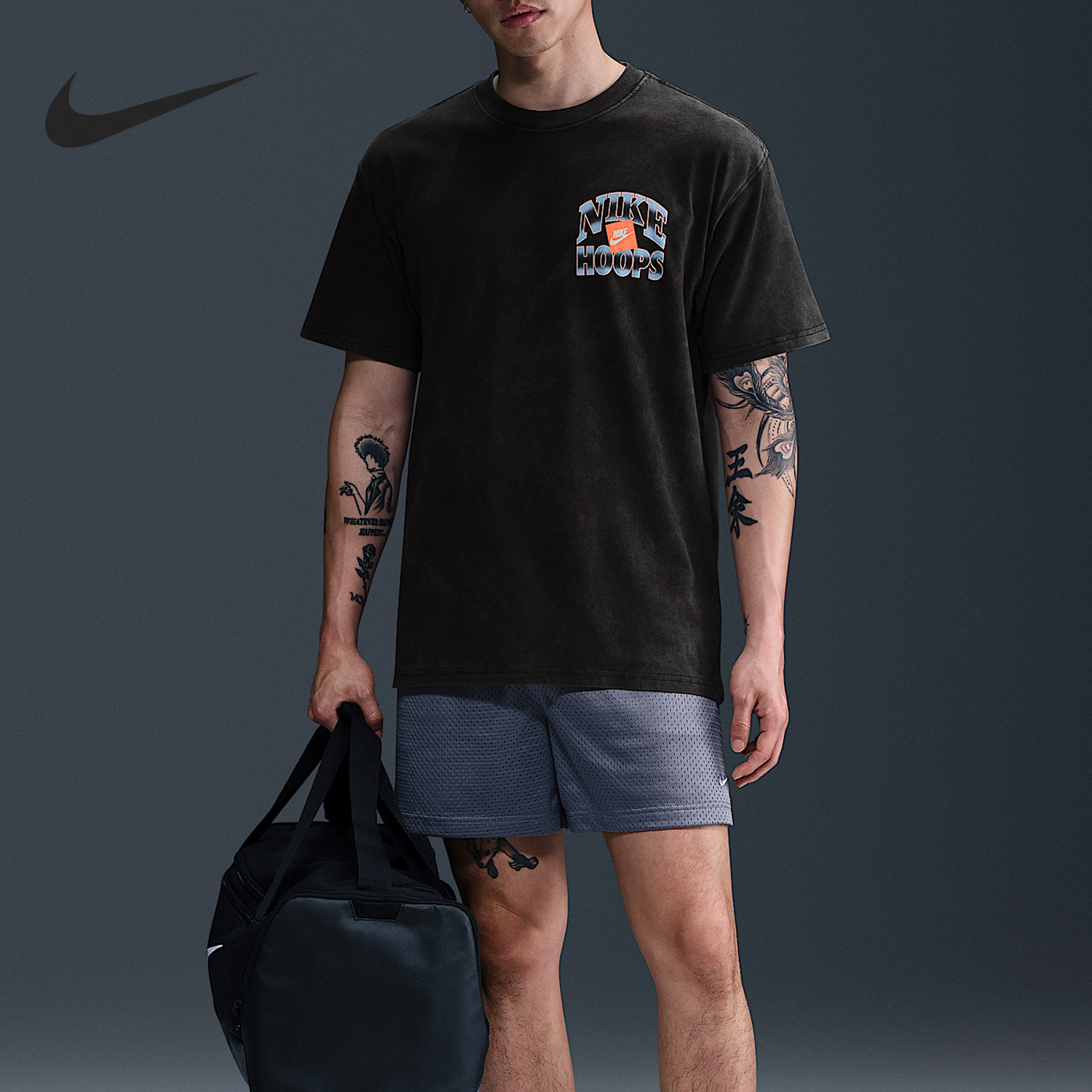 Nike/耐克官方正品夏季款男士宽松透气图案印花短袖HJ3437-010,运动服/休闲服装,运动T恤,淘宝优惠券,粉丝福利购,淘宝优惠卷