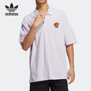 阿迪达斯官方正品 SOLID HR6439 Adidas POLOSS男子短袖 POLO衫