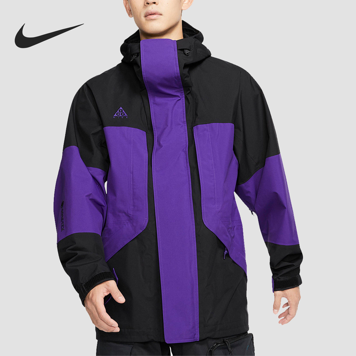 Nike/耐克官方正品运动男子休闲透气连帽外套冲锋衣CD7649-010