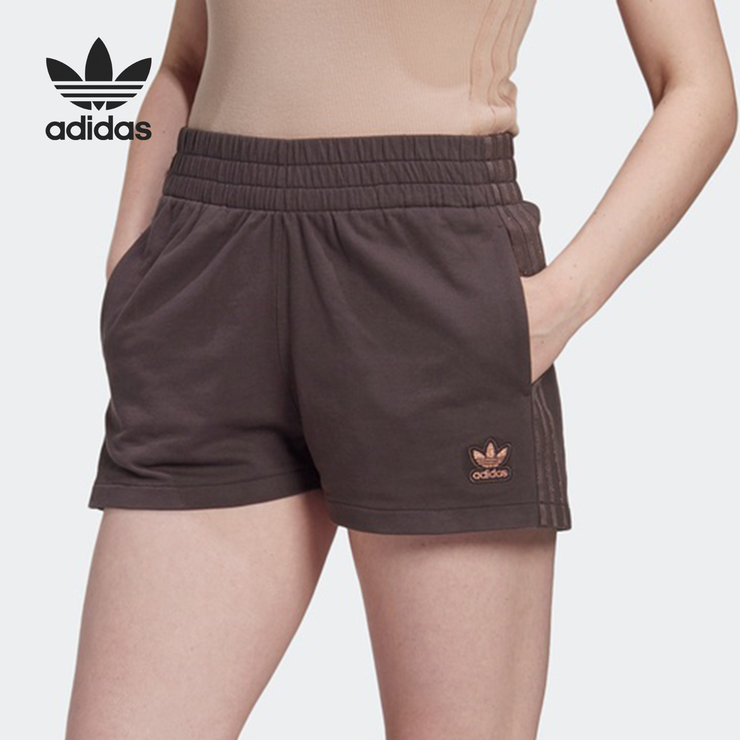 adidas/阿迪达斯官方正品三叶草女子夏季宽松休闲运动短裤 gm6704