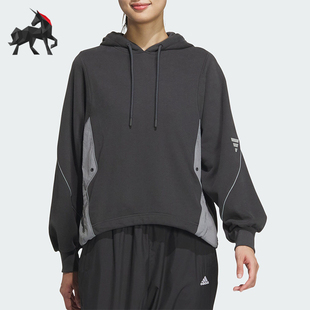 SWT3女士长袖 Adidas 连帽卫衣JM6224 阿迪达斯正品 FUSTL