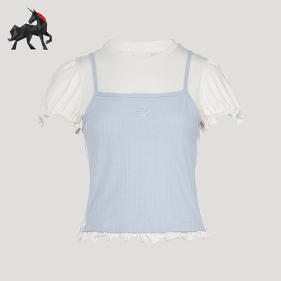 Adidas/阿迪达斯正品三叶草女士日常休闲经典运动短袖T恤KY3298