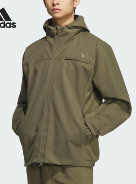 Adidas/阿迪达斯官方正品SL WARM JKT男士连帽运动户外外套KA1305