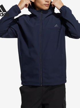 Adidas/阿迪达斯正品冬季新款男子运动连帽夹克外套HP1415