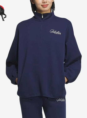 Adidas/阿迪达斯Verbiage Burberry女士立领卫衣JZ1658
